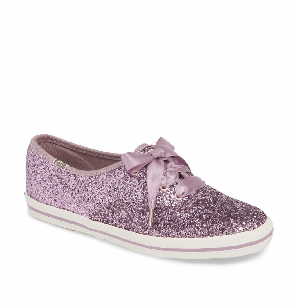 Kate Spade x Keds Purple Glitter Sneakers NWT